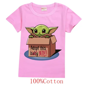 Mandalorian Dieťa Yoda dievčatá košele chlapci topy deti oblečenie dievčatá 8 to12 milé dievčatá oblečenie ružové oblečenie Aktívne