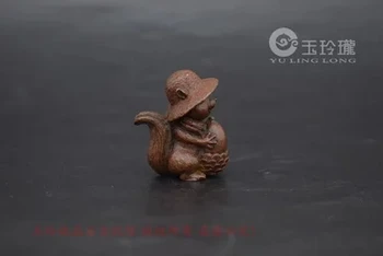 Krásne veverička malé ornament antické bronzové výrobky