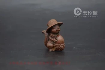 Krásne veverička malé ornament antické bronzové výrobky
