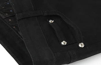 Batmo 2018 nový príchod vysokej kvality bežné tenké elastické jeans mužov,mužov chudá čierne džínsy K92