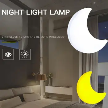 5 KS LED Smart Svetelný Senzor Kontroly Noc Svetla, ako 100-240V Plochý Konektor Mini Moom Spálňa lampa Pre Dieťa Darček Romantický Farebné Svetlá