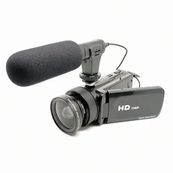 High Definition Digital Video Kamera S Mikrofónom širokouhlý Objektív Domov Odolná Digitálna videokamera