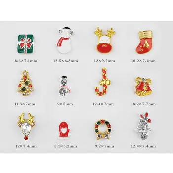 DIY Vianočné Ozdoby Manikúra Gramofónu Vianočné Série Diy Nechtov Dekorácie, Doplnky drop shipping