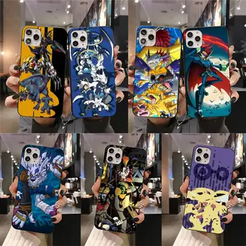 Cool Japonské anime Digimon Telefón puzdro pre iPhone 11 pro XS MAX 8 7 6 6 Plus X 5S SE 2020 XR prípade