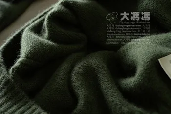 2019 Nové Módne Dvojité zahusťovanie voľné turtleneck cashmere sveter žena bežné pevný pletený sveter cashmere pulóvre