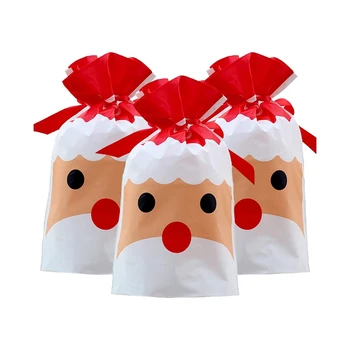 Vianočné Darčekové Tašky,Santa Claus Šnúrkou Darčekový Balíček Sweet Candy Bag,na Výročie Svadby, Vianočné Party,50 Ks