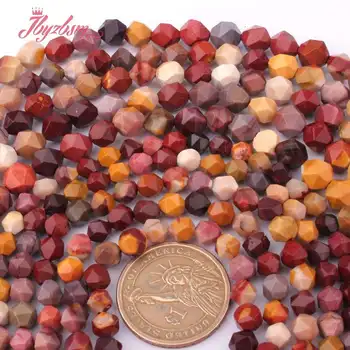 Prírodné Mookaite Jaspers Tvárou Multicolor Korálky 6/8 mm Prírodný Kameň Korálky Pre DIY Náhrdelník Šperky Robiť 15