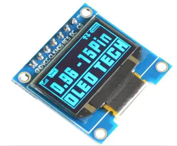0.96 palcový OLED LCD modul SPI rozhranie SSD1315 biela / modrá