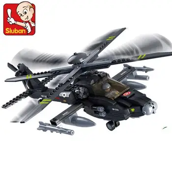 2016 vojenské Apache AH-64 0511 nové produkty fighter model Stavebné Bloky Nastaviť chlapec deti osvietenie vzdelávacie hračky
