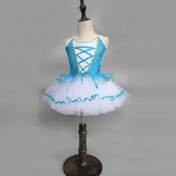 Profesionálne Baletné Šaty pre Deti Klasický Balet Tutu Kostým Princezná Dievčatá Trikot Šaty, Kostýmy Balet Tutu Šaty