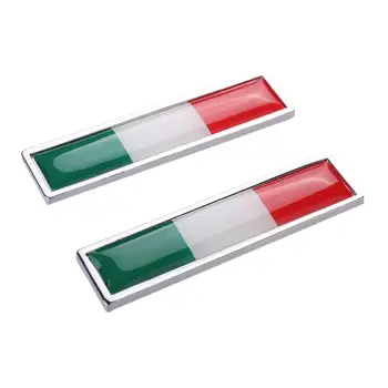 1 Pár Krajiny Národnej Vlajky Talianska Horúci Kov Nálepky Auto Styling Motocyklové Príslušenstvo Odznak Štítok Znak Auto Samolepky