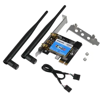 VLIFE PCIE Sieťová Karta 433Mbps Dual Band 2.4 G/5G + Bluetooth 4.0, Bluetooth, Sieťové Karty pre Desktop