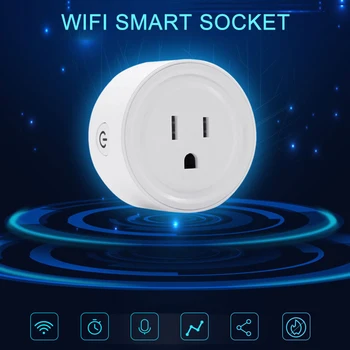 WiFi Smart Bezdrôtové Plug AC NÁS UK Adaptér Diaľkové Ovládanie Hlasom elektrickej Zásuvky Časovač Zásuvky Práce Pre Alexa Domovská stránka Google APP EWeLink