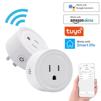 WiFi Smart Bezdrôtové Plug AC NÁS UK Adaptér Diaľkové Ovládanie Hlasom elektrickej Zásuvky Časovač Zásuvky Práce Pre Alexa Domovská stránka Google APP EWeLink