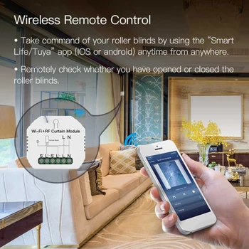 Tuya WiFi DIY RF433 zamknutom Uzávierky Opony Switch Modul S Diaľkovým Pracuje S Google Domov Alexa Ovládanie Hlasom