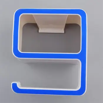 Digitálny 9 Plastové Mydlo Box Kúpeľňa Non-trace pre Polica Wc Modrá PJW