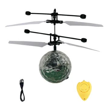 1Pc Farebné Flyings Hračka EpochAir RC Lietajúci Loptička Drone Vrtuľník Loptu Vstavané Shinning LED Osvetlenie Na Vianoce Dodávky