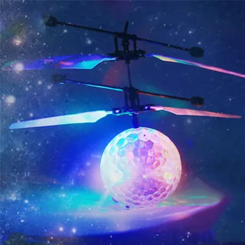 1Pc Farebné Flyings Hračka EpochAir RC Lietajúci Loptička Drone Vrtuľník Loptu Vstavané Shinning LED Osvetlenie Na Vianoce Dodávky
