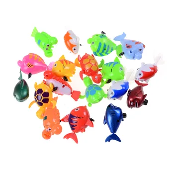 1PC vysoko kvalitné Farebné Plastové Float Pískacie Hračka na Kúpanie Zmiešané Zvieratá Korytnačka Ryby Plávanie Vodné Hračky Pre Baby Kúpeľ Hračky