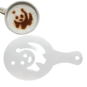 16pcs/set Káva Latte Cappuccino Káva Art Šablóny Šablóny Strew Kvety Pad Toaletný Sprej na Kávu Dekor Nástroje a Príslušenstvo