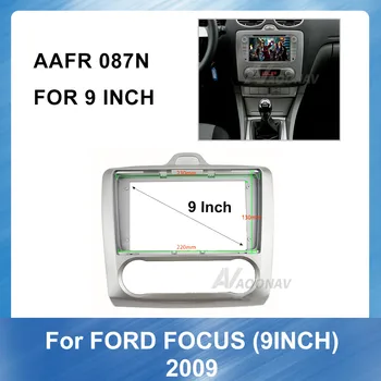 9 palcový 2din Auto, Auto Rádio Multimediálne fascia Na Ford Focus 2009 stereo panel pre montáž auto panel dual Din CD, DVD rám