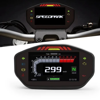 Motocykel Rýchlomer počítadlo kilometrov Tachometra Digitálne 299 MPH w/ Turbíny senzor