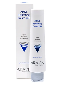 Krém na tvár aktívne hydratačné aktívny Hydratačný Krém 24H, 100 ml, aravia professional