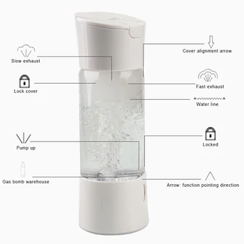 Prenosné Sóda Bublina Stroj DIY Šumivé Uhličitan Vody Maker Pitnej s Rozprašovačom Prevádzky AIA99