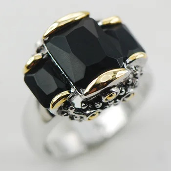 Black Onyx 925 Sterling Silver Veľkosť Prsteňa 6 7 8 9 10 F999