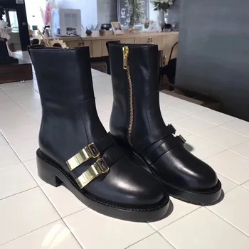 2020 nové jeseň obuvi Martin topánky bude k dispozícii v čiernej ženy chudnutie zimné kožené topánky ženy
