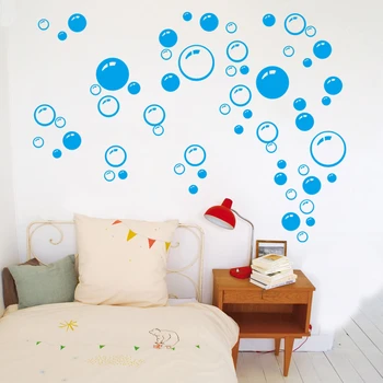 Kreatívne Bubliny Kruhu Kúpeľňa Dekoračné Samolepky Na Stenu Okna Sklo Vzor Dekorácie Domov Nepremokavé Tapety Nástenná Maľba Odtlačkový