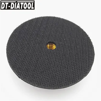 DT-DIATOOL 2 ks Dia 80/100/125 mm Späť Pad Pre Leštenie Pad Hliníka Alebo z Gumy Backer M14 alebo 5/8-11 Brúsneho Disku, Zálohovanie Držiteľ