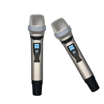 Leicozic Bezdrôtový Ručný Mikrofón UHF 640-690Mhz Dual Channel Prijímač microfono inalambrico profesionálne microfone sem fio