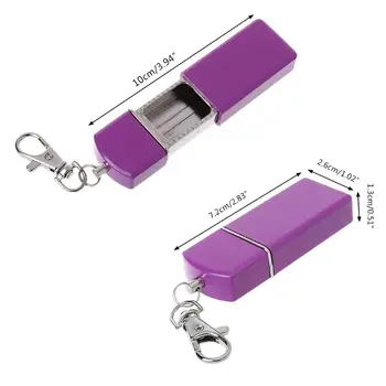 Nový Dizajn Prenosný Mini Pocket Popolník Vetru Prípadoch Kľúč-reťaz Vonkajšie Fajčiarske Príslušenstvo Na Predaj