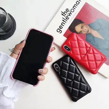 Luxusné Jahňacie Kožené Peňaženky Telefón puzdro pre Iphone SE 2020 Funda 7 8 6s Plus Xs Max XR X 11 Pro Coque Karty Vrecku Zadný Kryt