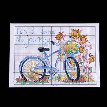 Opečiatkované Cross Stitch Súpravy S Tlačený Vzor - Cyklistické Cesty, na Vyšívanie Umenie Cross-Šitie Milenca