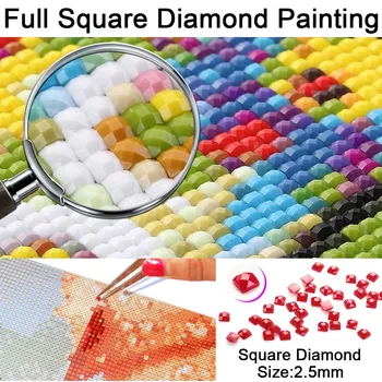 5D Diy Kolo diamond výšivky - Lev vyšívané Námestie diamond maľovanie mozaiky pre cross stitch ihlice na pletenie