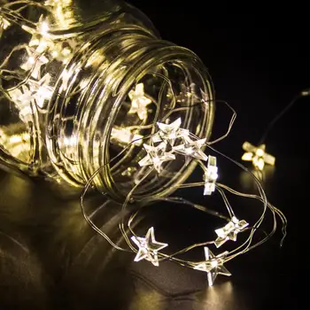 Batéria Snehové Vločky String Svetlo Veselé Vianočné Dekorácie Pre Domov Vianočné Ozdoby Firmware nový rok 2020 2021 darčeky Xmas