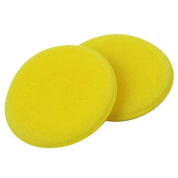 12 Ks Žltá špongia aplikátor pre vosk aplikácie, hubky na strane vosk aplikácie a gumy starostlivosť