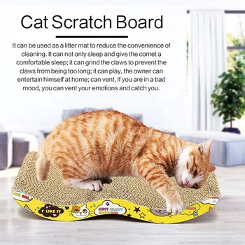Cat Scratch Rada Pet Vlnitého Papiera Mačky Poškriabaniu Doska Na Brúsenie Pazúr Catnip Papier Pad Mačiatko Scratcher Cat Hračka
