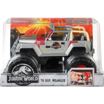 Mattel FMY49 Kovové hračky vozidla, hračky vozidiel (automobilov, Kovové, Matchbox Jurský Svete, 93 Jeep Wrangler, 3 rok (y)