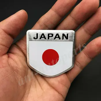 4x Japonsko Japonské Vlajka Kufri Znak, Odznak Motocykel Nálepky JDM Kapotáže