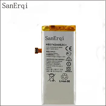 SanErqi Pre Huawei P8 Lite Vysokej Kvality 3.8 V 2200mAh Li-pol Batériu Pre Huawei Ascend P8 Lite HB3742A0EZC+ Batérie