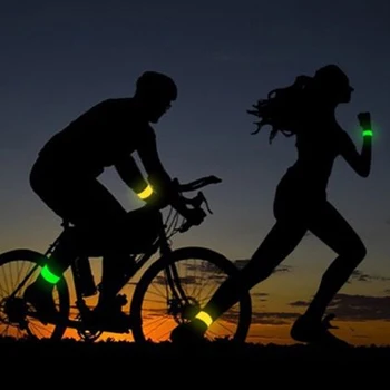 Noc Reflexné Bezpečnostné Pásy Noc Spustiť Remienok Na Ruku Pre Outdoorové Športy, Nočný Beh A Cyklistika Jogging Rameno Popruh Svetelný Rameno Band
