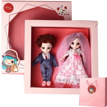 2 Ks 16 cm Mini Baby Doll Nastaviť 13 Hnuteľný Spájané Bábiky Vianočný Darček pre detské Hračky