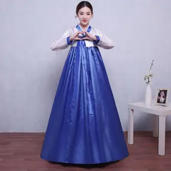 Multicolor Tradičné Kórejské Hanbok Šaty Žena Kórejskej Ľudovej Fáze Tanečných Kostýmov, Kórea Kroji Strany