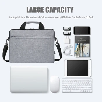 Notebook, Kabelky Rukáv Prípade, Ochranné Taška cez Rameno Prenosné puzdro Pre 13 14 15.6 palcový Macbook Air ASUS Acer Lenovo, Dell
