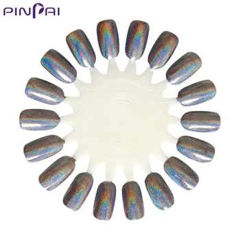 PinPai Nechtov Páva Prášok Dúhový Efekt Laser Nail Art Prášok Pigment urob si sám a Salón na Nechty, Glitter Svieti Manikúra Krásy Prachu