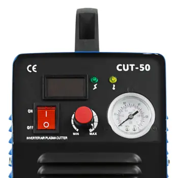 Ľahké prenosné CUT50 vzduchu plazmový rezací stroj invertor s novými kvality a napájaný digitálny displej