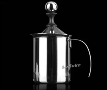 Latest vysoká kvalita zahustiť z nerezovej ocele je cappuccino percolater kávy pena maker filter pre DIY kávy vzorkovníka dekorácie